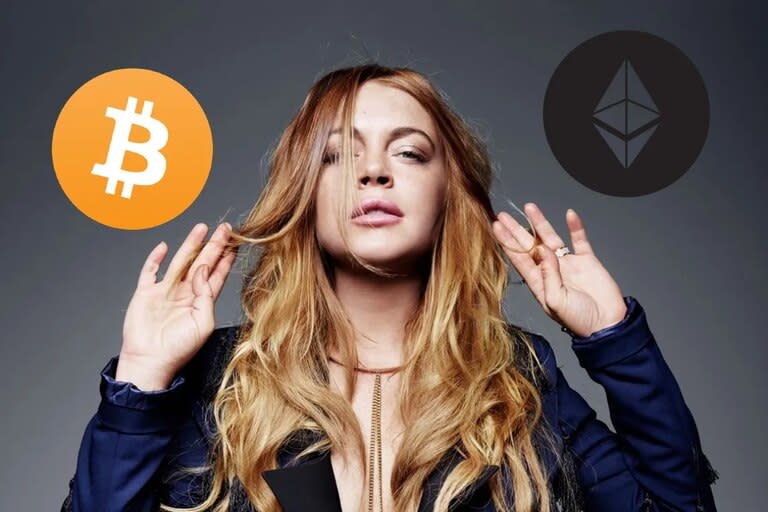 Lindsay Lohan, y un conflicto con las criptomonedas