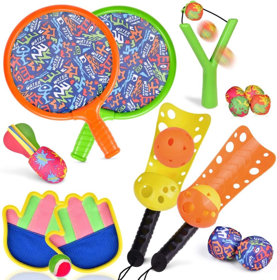 Find this <a href="https://amzn.to/2NZBVsL" target="_blank" rel="noopener noreferrer">Fun Little Toys Sports Outdoor Games Set</a> for $22 on <a href="https://amzn.to/2NZBVsL" target="_blank" rel="noopener noreferrer">Amazon</a>.