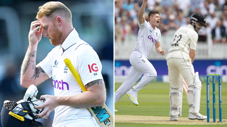 A whopping 17 wickets fell on day one at Lord's in the first Test between England and New Zealand. Pic: Getty