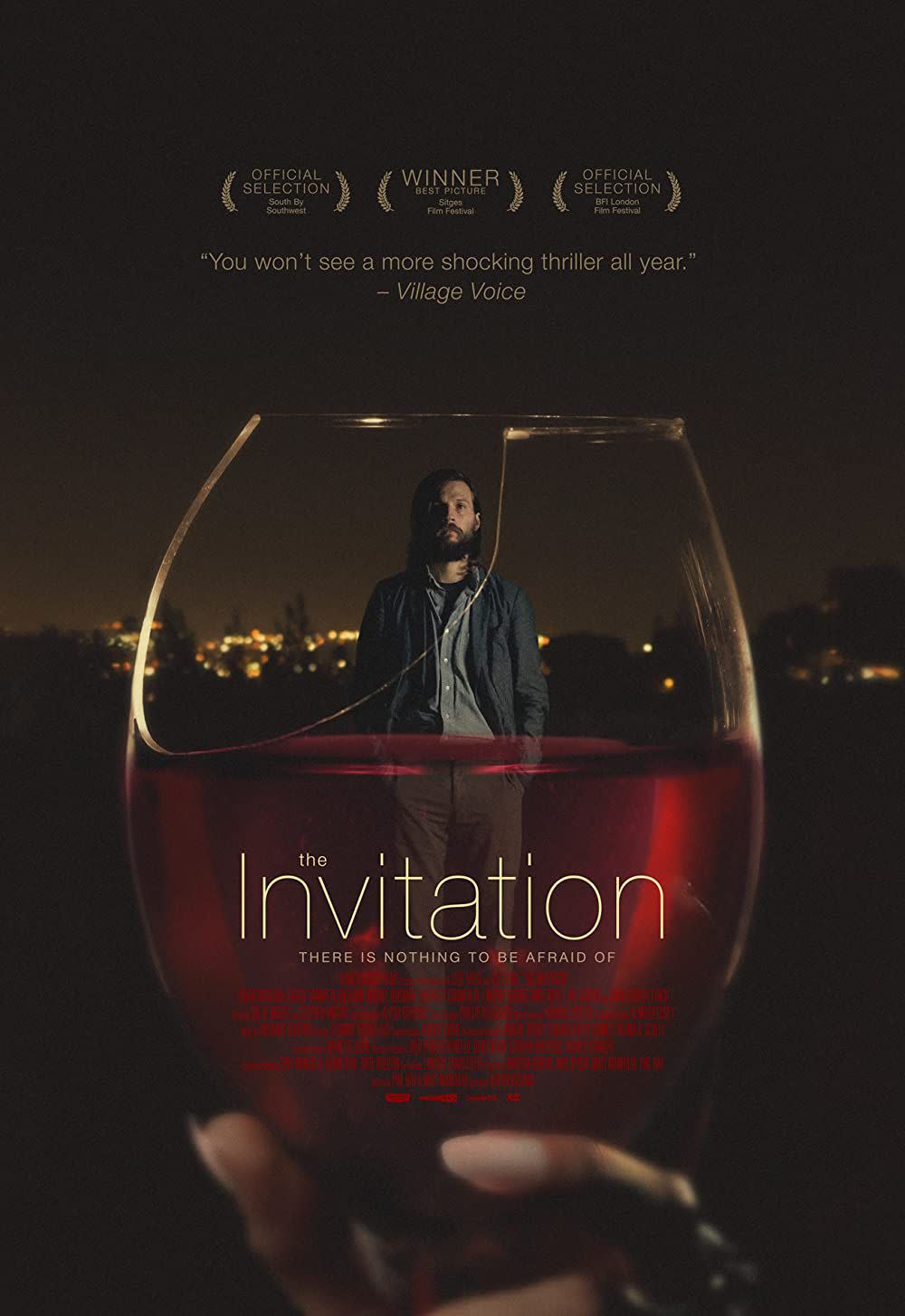 the poster for the indie horror film "the invitation"