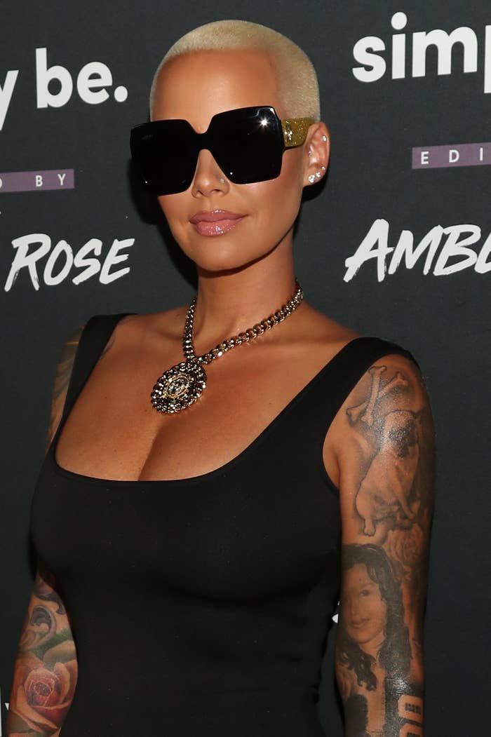 Closeup of Amber Rose