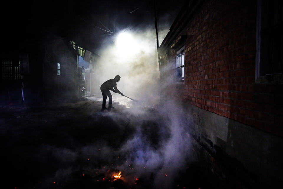 Taiwanese celebrate the world’s most dangerous fireworks festival