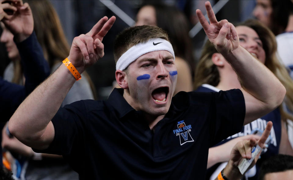 Police around Villanova have greased poles and promised felony charges for any rowdy fans who decide to punch a police horse on Monday. (AP)