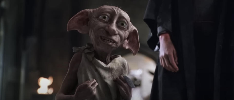 Dobby smiles