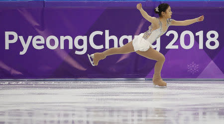 Figure Skating - Pyeongchang 2018 Winter Olympics - Women Single Skating free skating competition final - Gangneung Ice Arena - Gangneung, South Korea - February 23, 2018 - Kim Ha-Nul of South Korea competes. REUTERS/Phil Noble