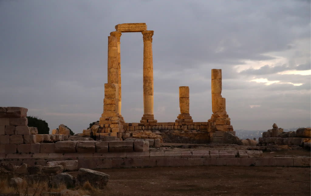 AMMAN, JORDAN – NOVEMBER 23, 2018: A view of the Amman Citadel. Valery Sharifulin/TASS (Photo by Valery Sharifulin\TASS via Getty Images)