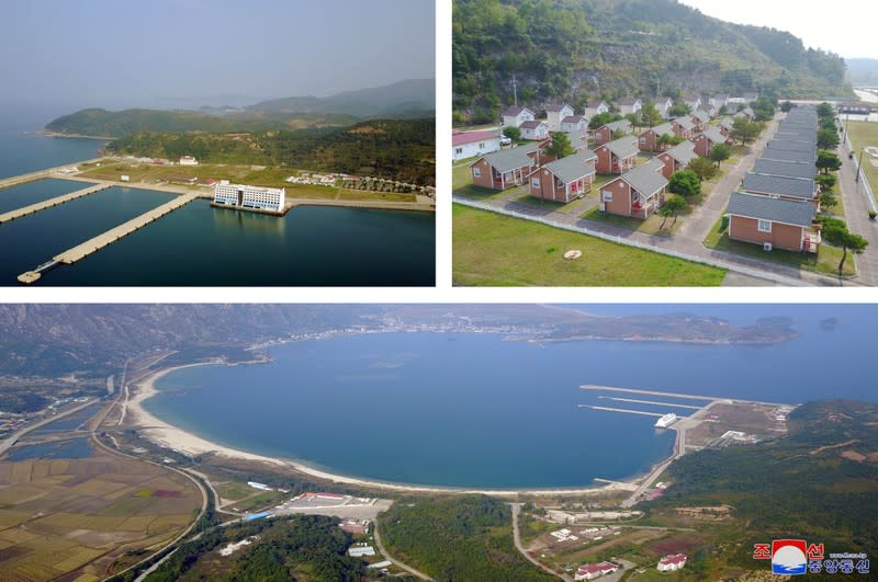 The Mount Kumgang tourist resort area is seen during North Korean leader Kim Jong Un's visit, North Korea