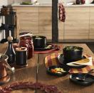 <p>Preparing for a family dinner? Don't lay the table without snapping up IKEA's stylish black tableware. There are small serving bowls (£4) and handy jars with lids (£6) to elevate every mealtime. Top tip: place the wreath in the centre with a candle inside for a dazzling display.</p>