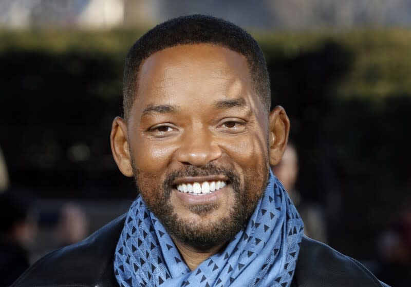 Will Smith smiles during a January 2020 photo call for "Bad Boys for Life."