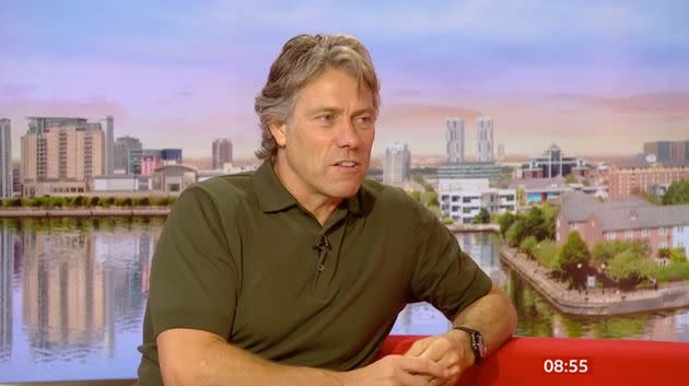 John Bishop in the BBC Breakfast studio (Photo: BBC)