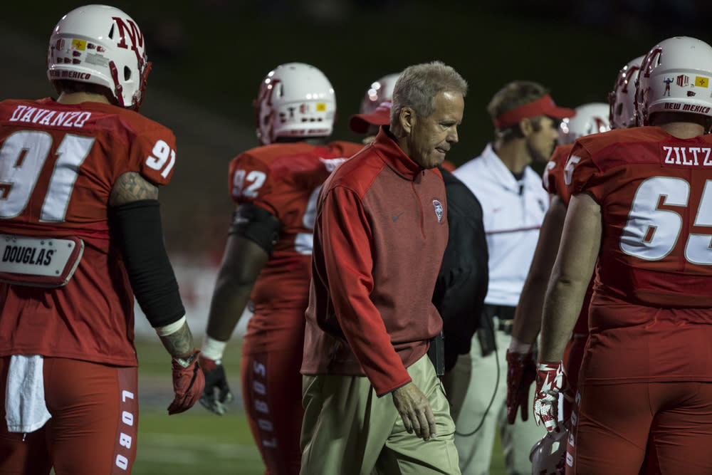 Bob Davie said he was surprised the anthem was played Saturday night at halftime. (Getty)