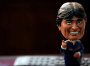 A figurine depicting Bolivia's President Evo Morales is seen at the office of Bolivia's High Energy Technologies Vice Minister Javier Echazu in La Paz, Bolivia, October 4, 2018. REUTERS/David Mercado