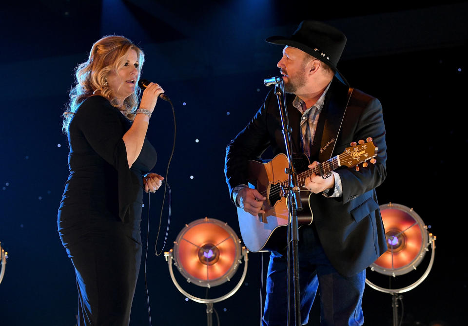 Yearwood and Garth Brooks collaborated on a new song, "For the Last Time," which appears on "Let's Be Frank." (Photo: Michael Kovac via Getty Images)