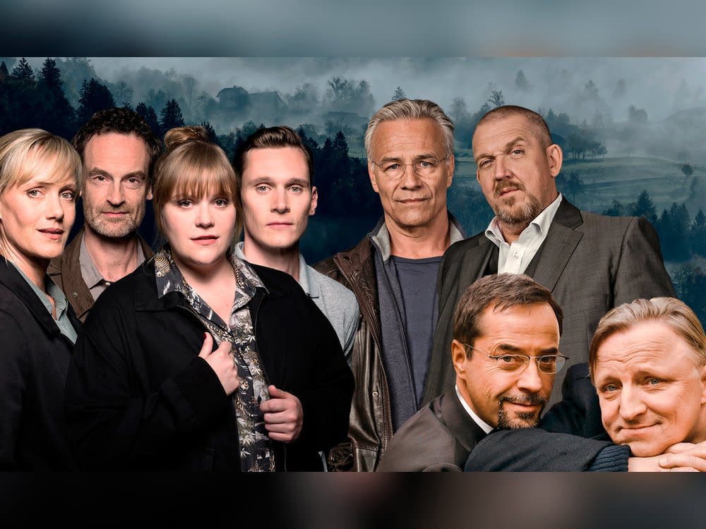 Feiern zusammen Geburtstag: Die "Tatort"-Teams aus Dortmund (l.), Köln (r.o.) und Münster. (Bild: WDR Kommunikation/Redaktion Bild)