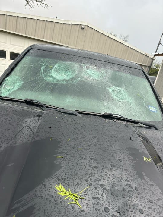 Lampasas hail damage | Courtesy: Fox Family