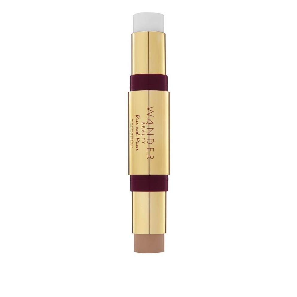 Wander's <a href="https://www.wanderbeauty.com/rise-and-prime-balm-and-primer-duo-313" target="_blank">Rise and Prime</a> is a unique product featuring a hydrating balm on one end (which can be used all over your face, and even on your lips) and a tinted primer on the other. The primer is said to "mattify, smooth and blur imperfections" while keeping the skin moisturized. It's also full of antioxidants and vitamins, which is a bonus,&nbsp;and it's great for traveling.<br /><br /><strong><a href="https://www.wanderbeauty.com/rise-and-prime-balm-and-primer-duo-313" target="_blank">Wander Beauty Rise and Prime Balm Primer Duo</a>, $39</strong>