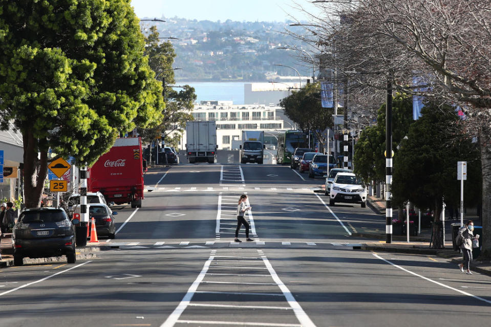 A relatively deserted Parnell Rise as Aucklanders return to level three lockdown on August 13, 2020. Source:  Getty