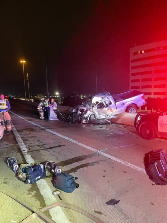 Wrong-way driver causes multi-car crash in Durham during police