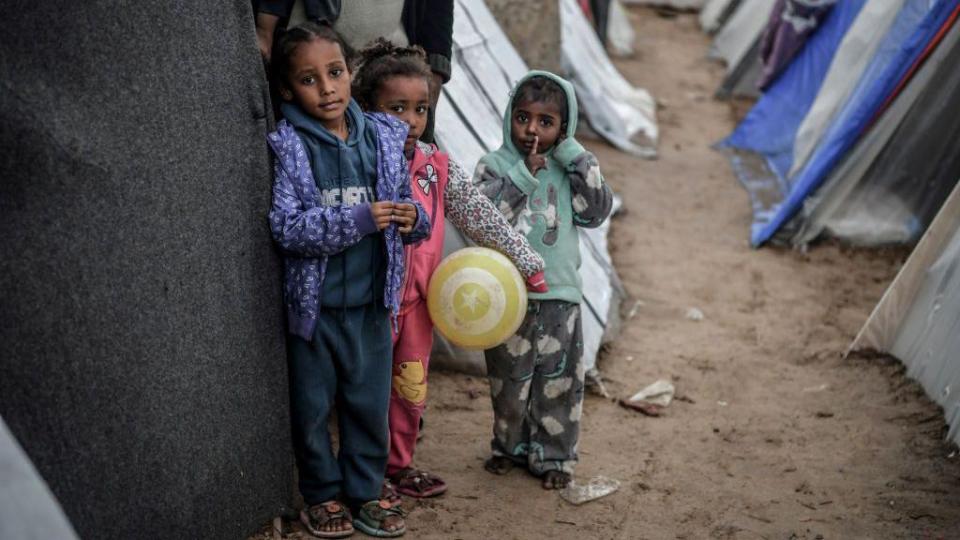 Niños en Rafah. 