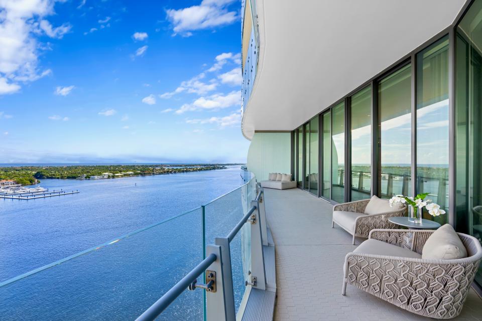 Unit 1403 at The Bristol in West Palm Beach sold in December 2022 for a recorded $12.025 million, which is more than double the previous sale price in 2019 and a record per square foot in West Palm Beach condo sales, according to Realtors.