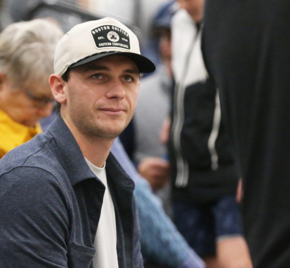 Cody Morissette, seen here this January at a St. Thomas Aquinas boys basketball game, is healthy and looking forward to the upcoming season in the Miami Marlins organization.