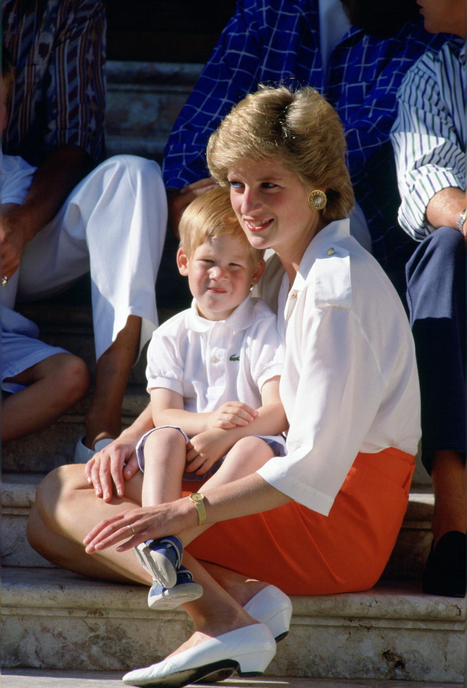 Princess Diana and her younger son, Prince Harry