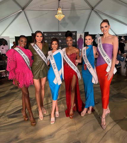 <p>Miss USA Instagram</p> Autumn Black, Haley Berger, Noelia Voigt, Melissa Sapini, Anne Baldridge, and Christelle Foote.