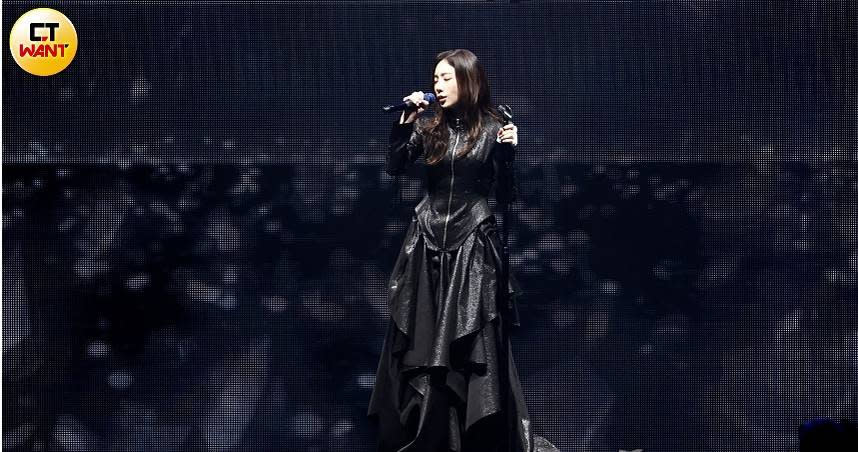 太妍睽違六年再次來台舉辦個人演唱會，成為站上小巨蛋的韓國solo女歌手第一人。（圖／焦正德攝，下同）