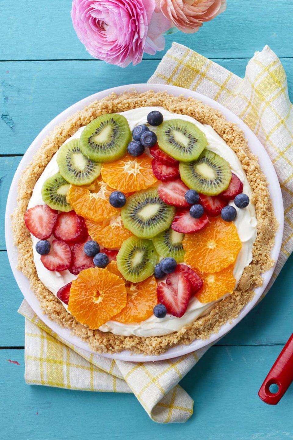 Fresh Fruit Cheesecake Pie