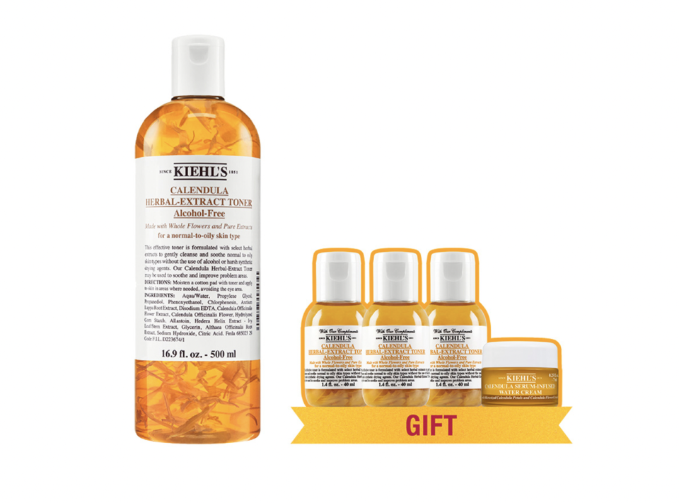 Kiehl’s官網限時減價低至56折！金盞花爽膚水套裝買1送4平近$220/特效保濕乳霜增量套裝73折