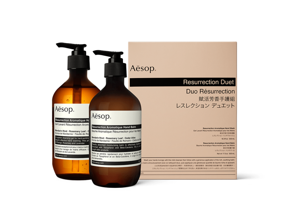 <p><a href="https://go.redirectingat.com?id=74968X1596630&url=https%3A%2F%2Fwww.aesop.com%2Fus%2Fp%2Fbody-hand%2Fhand-and-body-gifts%2Fresurrection-duet%2F&sref=https%3A%2F%2Fwww.veranda.com%2Fluxury-lifestyle%2Fg27247625%2Fluxury-mothers-day-gift-ideas%2F" rel="nofollow noopener" target="_blank" data-ylk="slk:Shop Now;elm:context_link;itc:0;sec:content-canvas" class="link ">Shop Now</a></p><p>Resurrection Duet</p><p>aesop.com</p><p>$131.00</p><span class="copyright">Aesop</span>