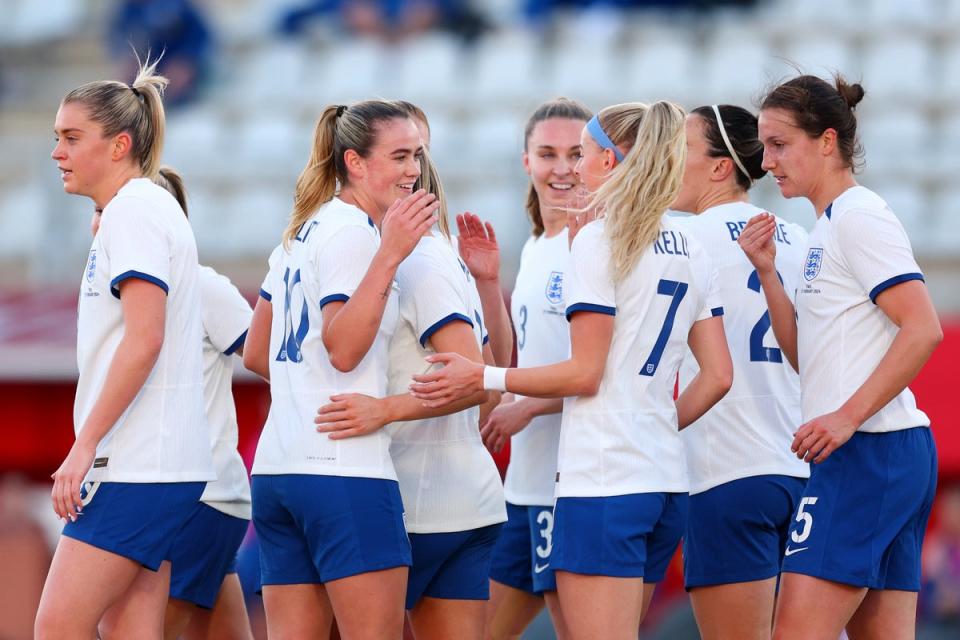 The Lionesses have scored 12 goals in two games (The FA via Getty Images)