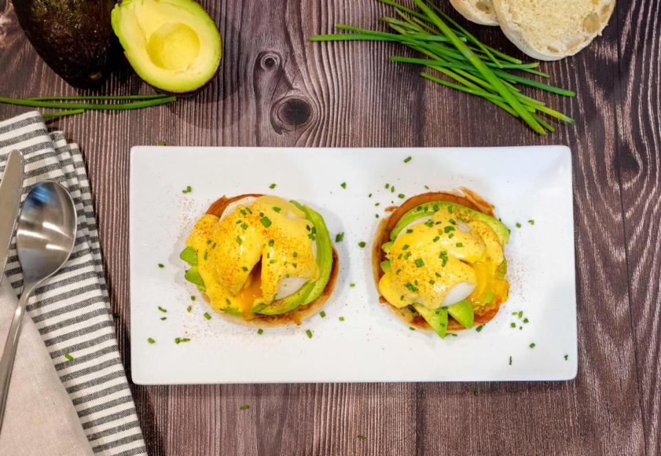 Eggs Benedict is one of the items on Coco Bistro & Bar’s new brunch menu. The plant-based Chapel Hill restaurant opened in Glen Lennox in 2022.