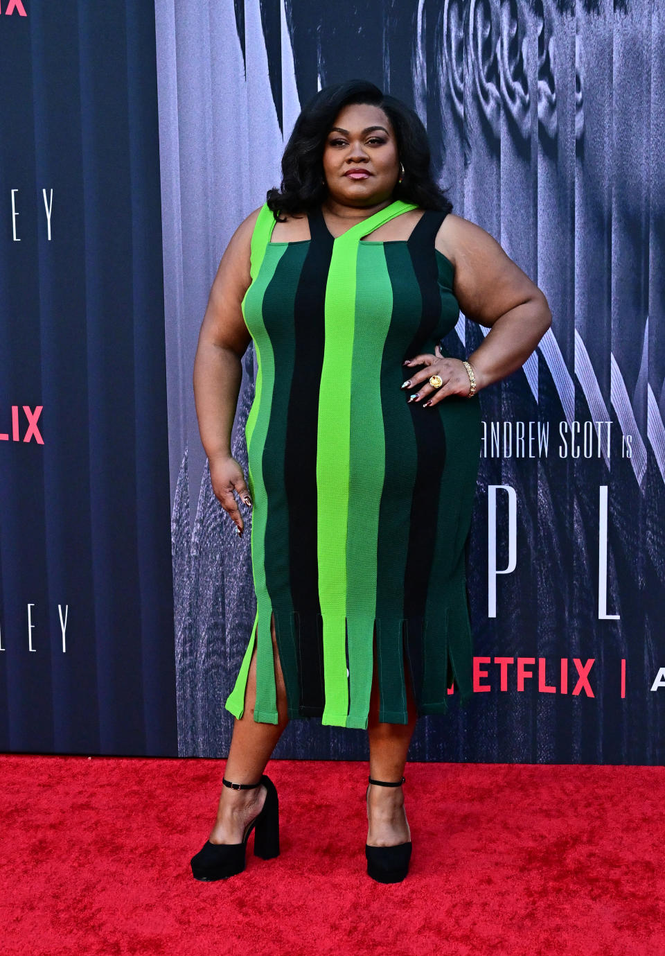 Da'Vine Joy Randolph attending the “premiere of Netflix's "Ripley." 