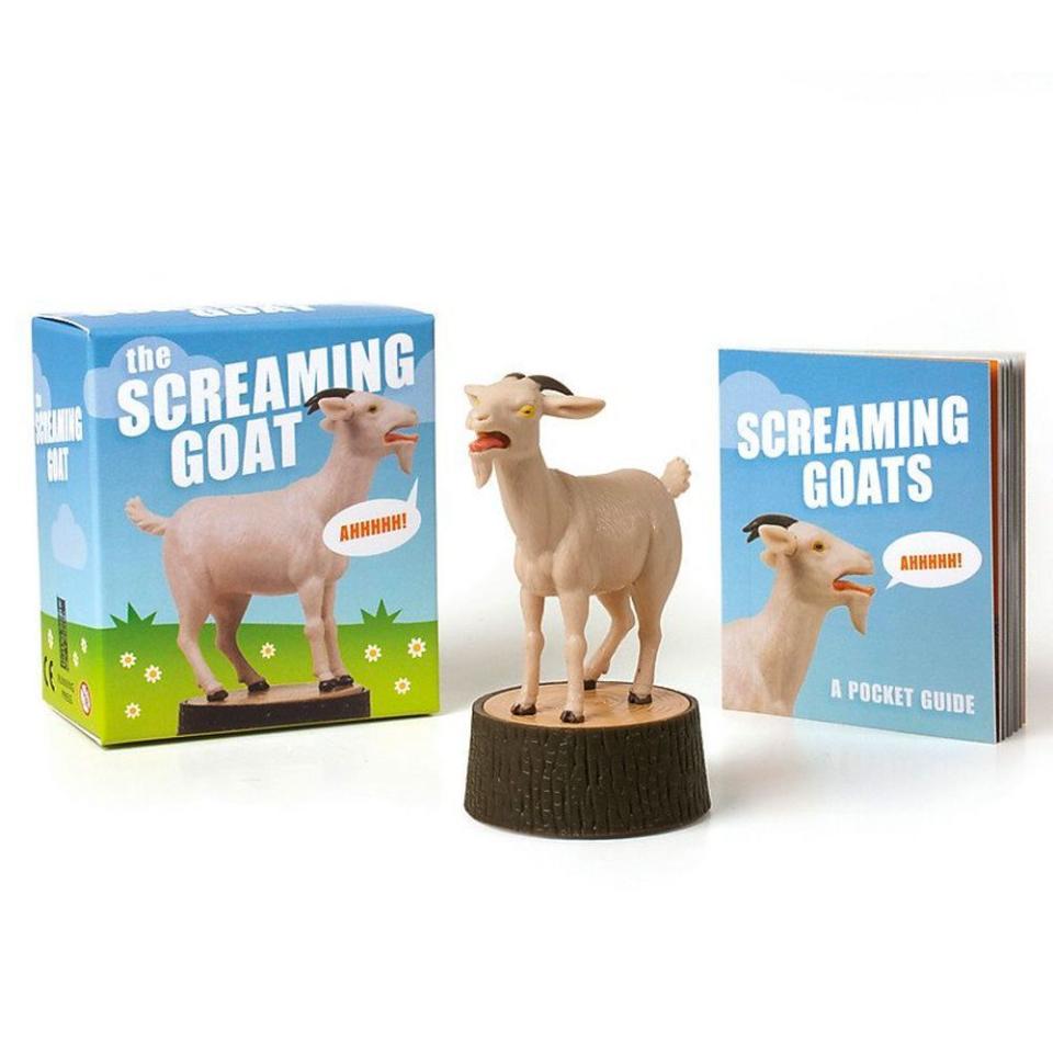 The Screaming Goat Book and Figurine