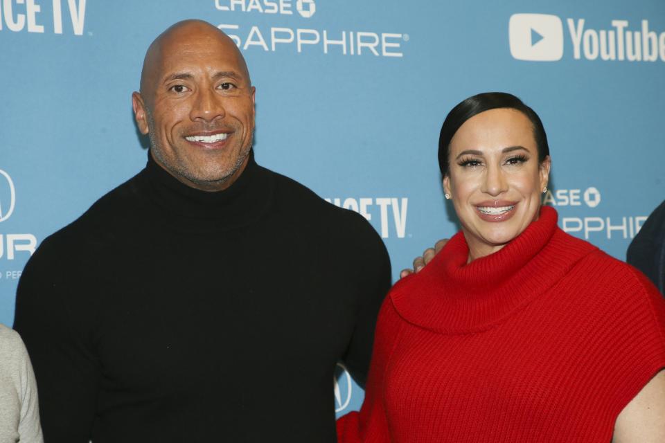 Dwayne Johnson and business partner Dany Garcia 