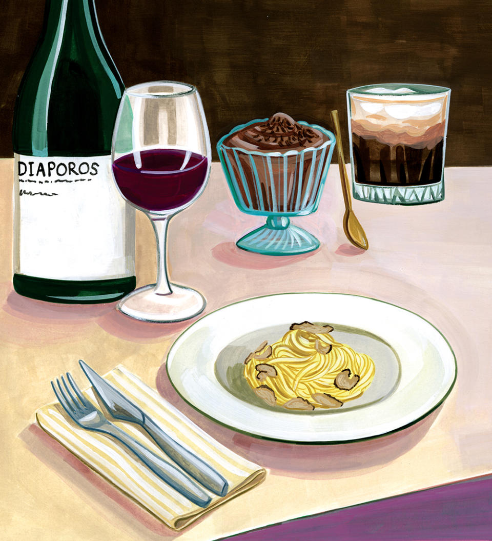 Black-Truffle Pasta illustration