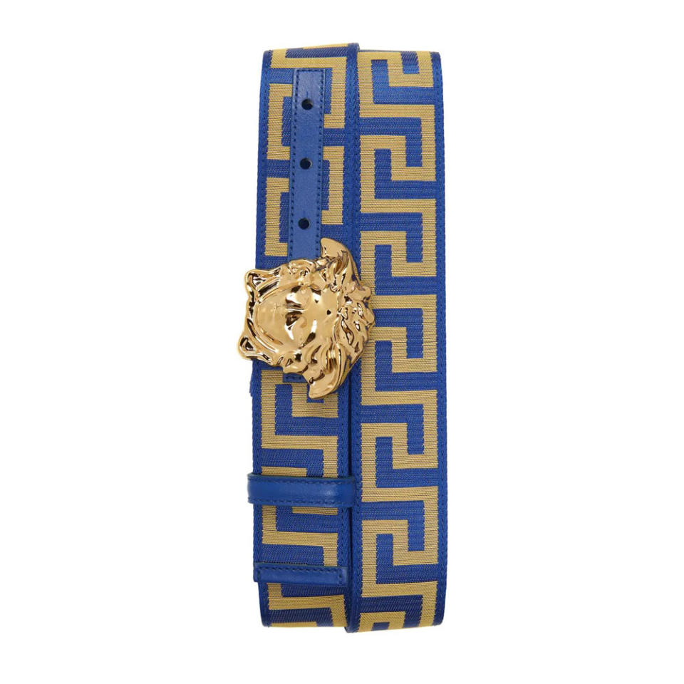 Versace First Line La Medusa La Greca Web Belt