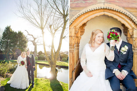 Lauren Lane and Daniel Welch on their wedding day.