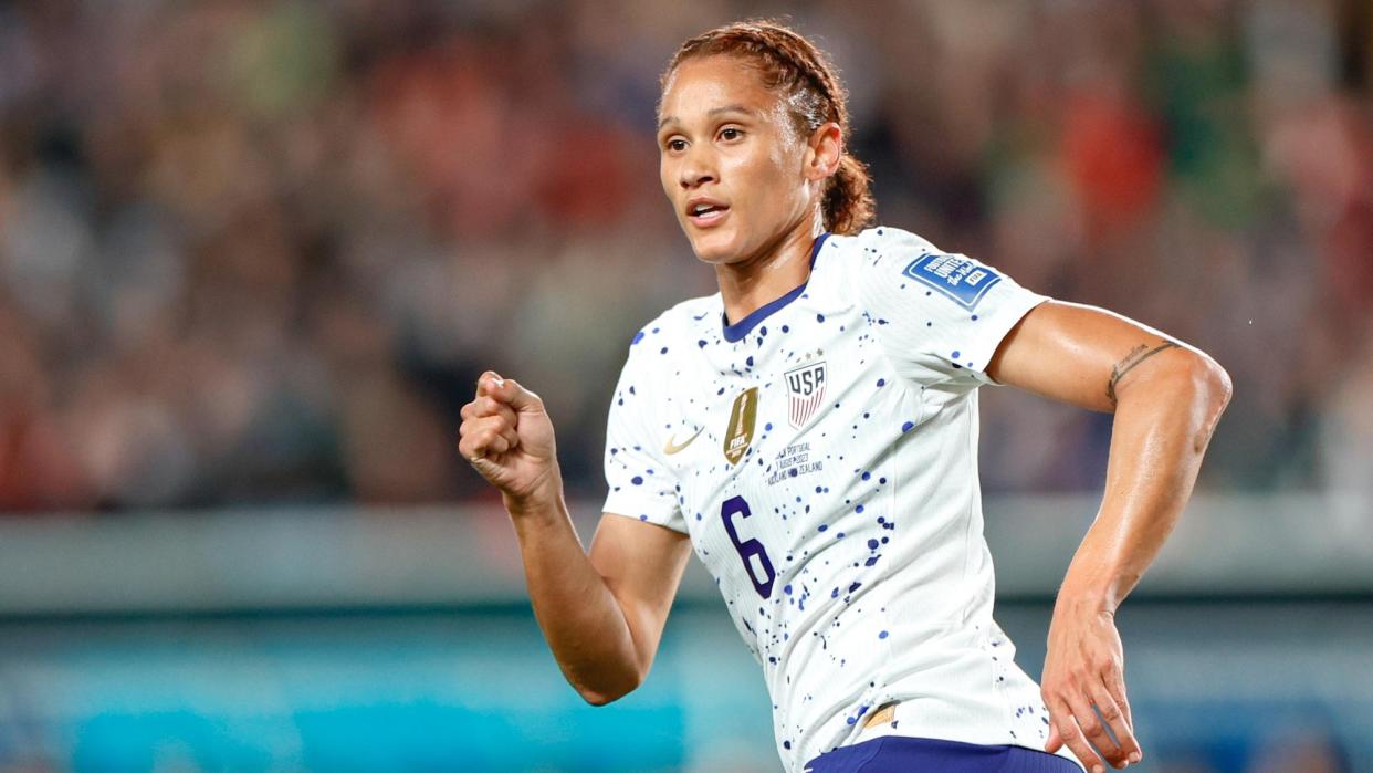   Lynn Williams of the United States in action during the FIFA Women's World Cup Australia & New Zealand 2023 