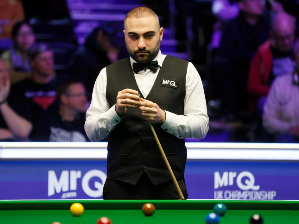 Hoseein Vafaei will take on Judd Trump in a fascinating first-round clash (PA)