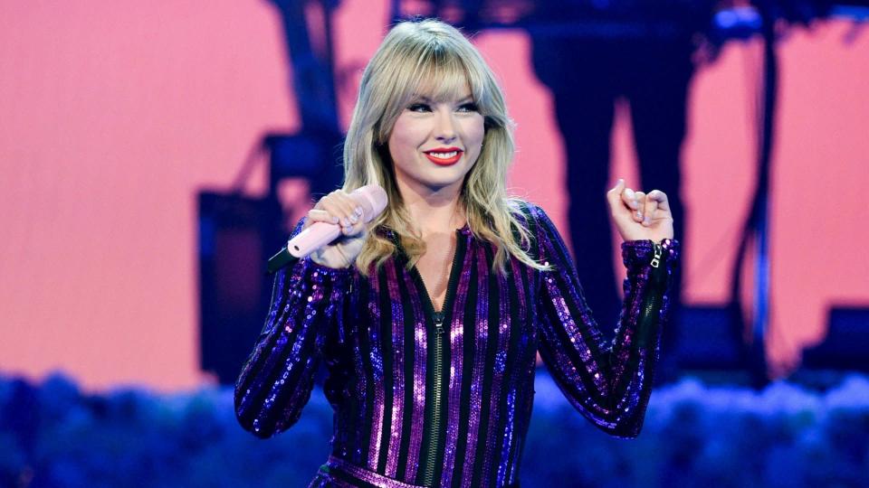 Mandatory Credit: Photo by Evan Agostini/Invision/AP/Shutterstock (10481467a)Taylor Swift performs at Amazon Music&#39;s Prime Day concert in New York.