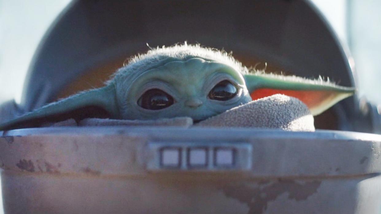 Baby Yoda in The Mandalorian Chapter 3