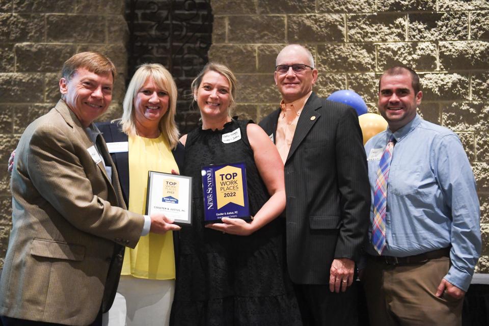 Coulter & Justus PC received second place in the Top Small Workplaces category, at Knox News and Knox.Biz’s Top Workplaces 2022 celebration at The Foundry, Thursday, July 21, 2022.