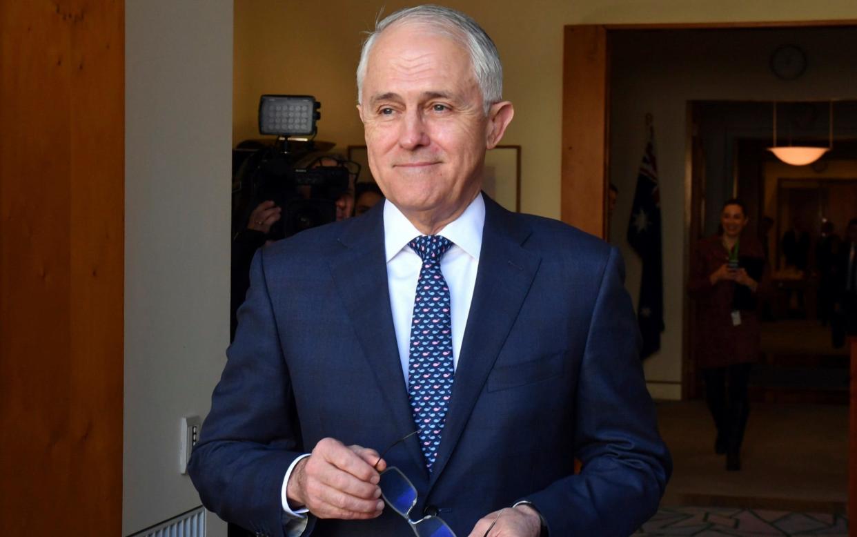 Malcolm Turnbull won 48 votes to Peter Dutton's 35 - AAP Pool
