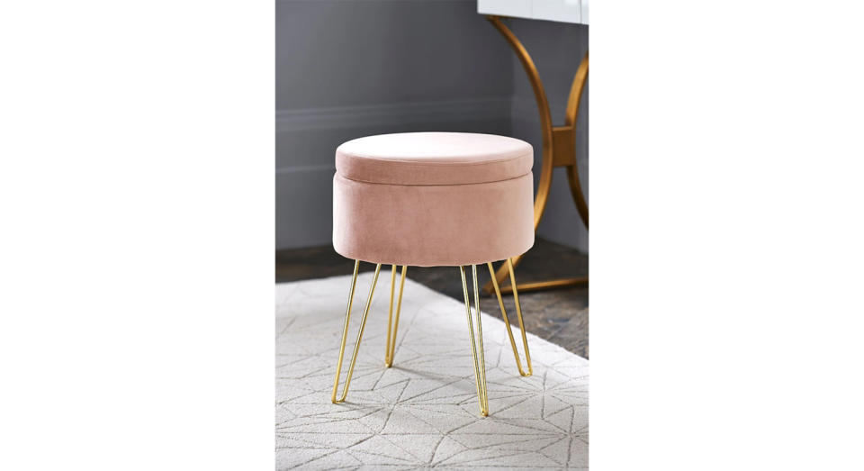 This colourful Next footstool comes in six colours.