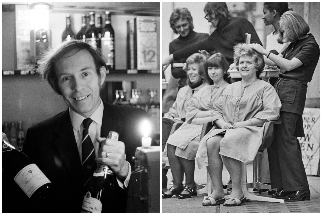 Candlelit bars and outdoor haircuts: some of the measures used during the 1970s blackouts. (Getty Images)