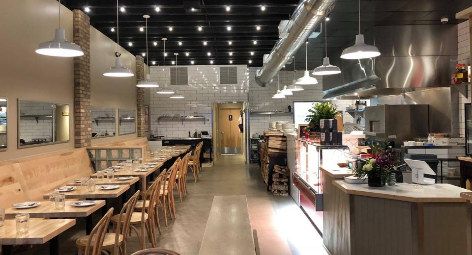 An interior shot of The Pasta Shop in Denville.