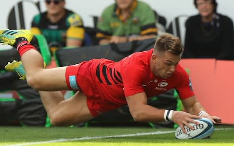 Alex Lewington Saracens - Credit: Getty Images