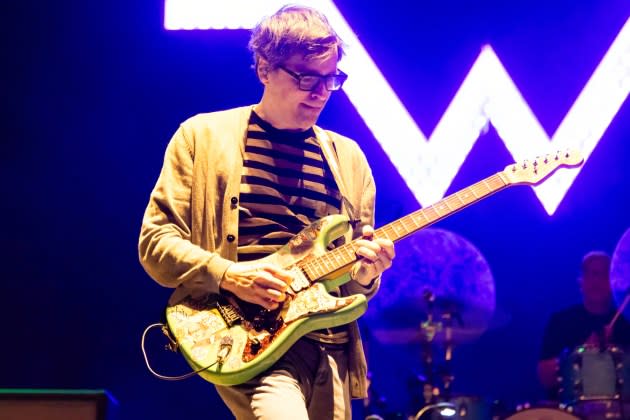 Weezer's Rivers Cuomo performs at Shaky Knees Festival in Atlanta. - Credit: Getty Images